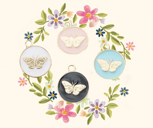 "Allow Your Wings to Carry You" Butterfly Charms